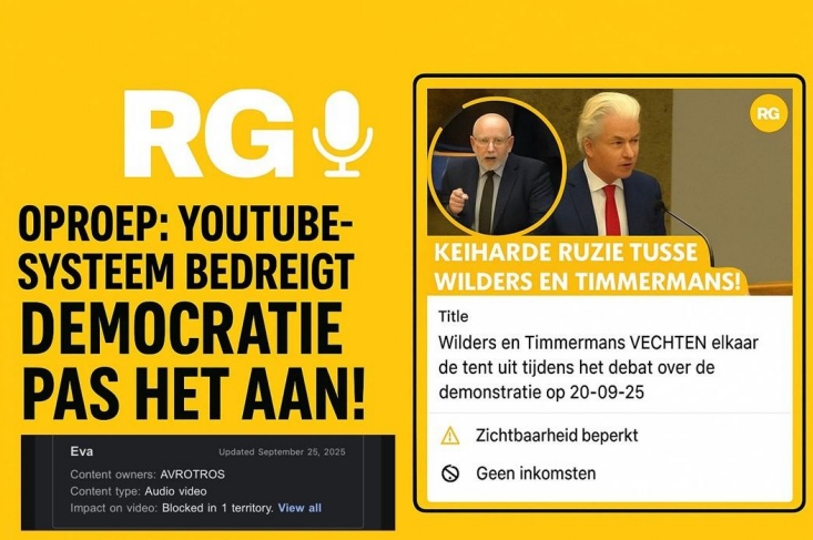 RechtsGelul: YouTube-systeem bedreigt democratie – Pas het aan!